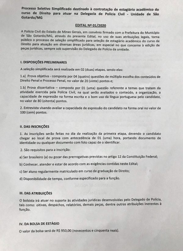 Concurso PC MG - Processo Penal - Disposições Preliminares 