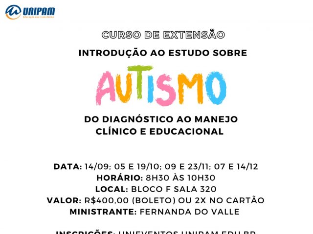 UNIPAM oferece curso de extensão sobre autismo com foco no diagnóstico e abordagens clínicas e educacionais