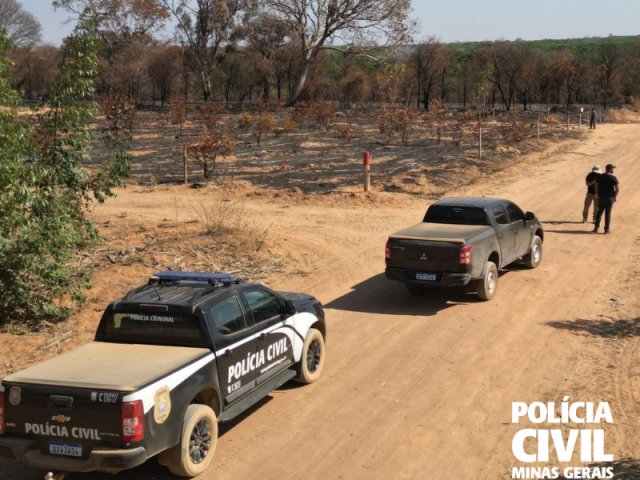 Polícia Civil investiga incêndio criminoso que destruiu dois mil hectares em João Pinheiro