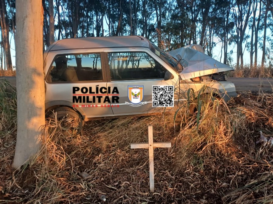 Acidente na AMG-1410 em Carmo do Paranaíba envolve condutor e caminhonete