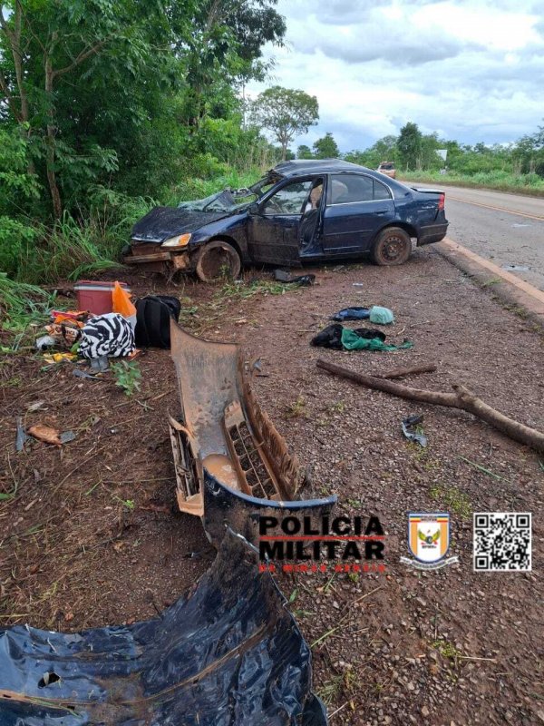 Acidente de transito com vitima fatal aconteceu na rodovia BR 251 Km 915