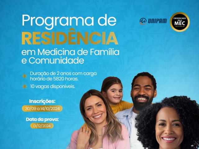 UNIPAM oferece Programa de Residência em Medicina de Família e Comunidade