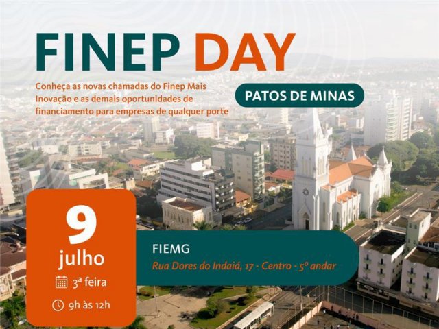 Patos de Minas recebe o FINEP Day: Incentivo à inovação e pesquisa