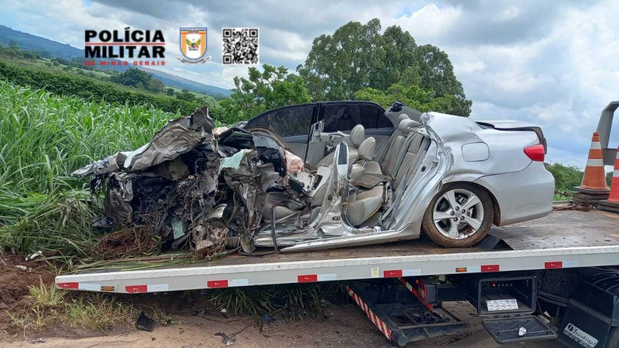 Colisão fatal com vítima fatal sentido Patrocínio para Serra do Salitre