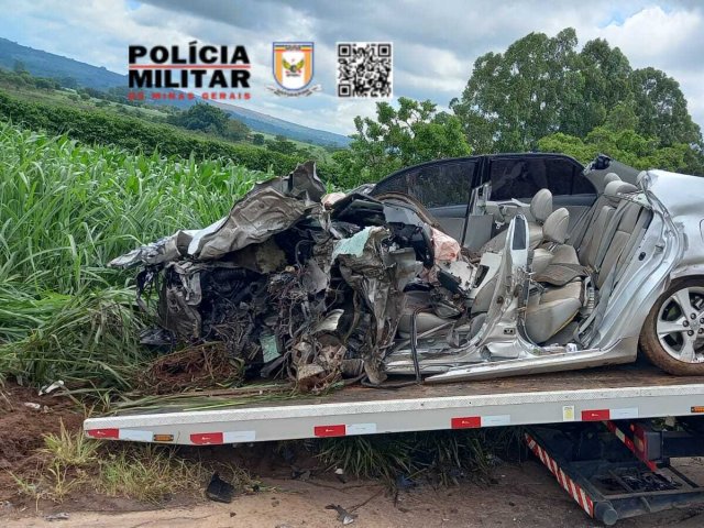 Colisão fatal com vítima fatal sentido Patrocínio para Serra do Salitre