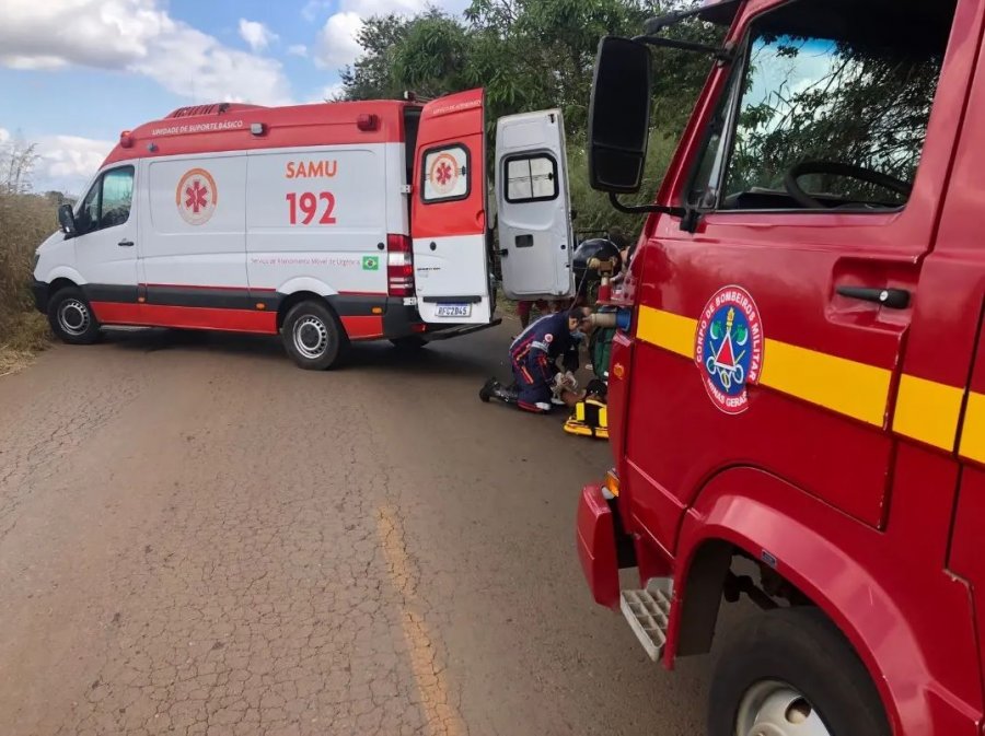 Cinco pessoas ficam feridas em acidente na estrada das Rações Patense