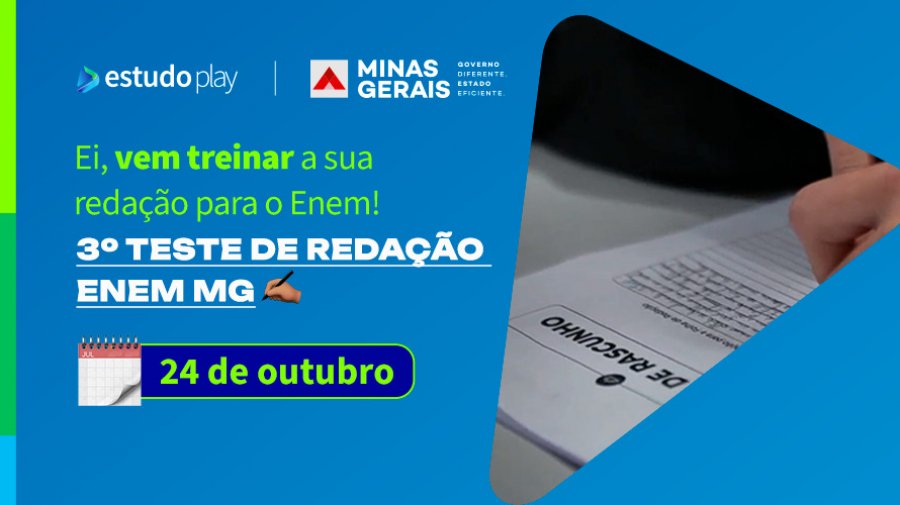 Estudantes da rede pública de Minas Gerais fazem último teste de redação antes do Enem