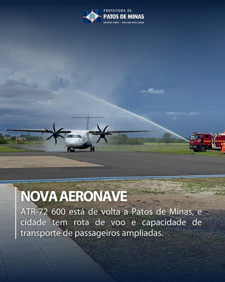 Patos de Minas celebra ampliação e novos voos comerciais