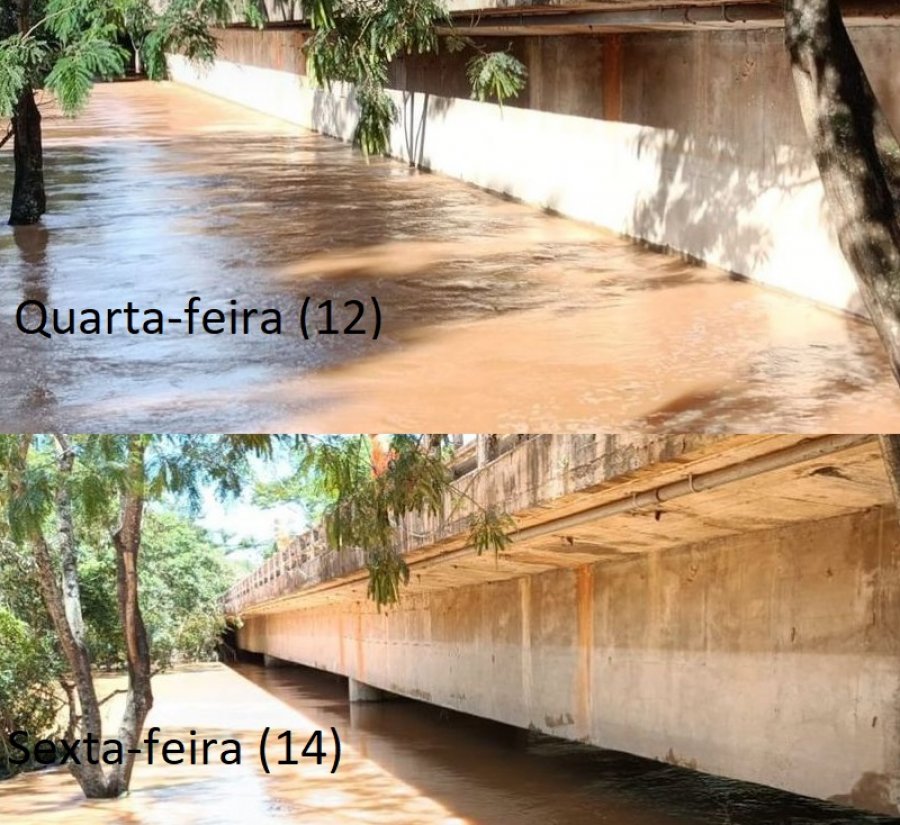 Nível do rio Paranaíba começa a baixar após chuva atingir parte de Patos de Minas