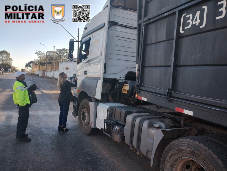 Operação educativa na MGC-354 celebra o Dia do Motorista