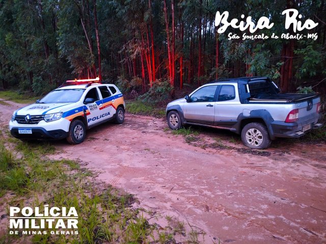 Veículo Roubado em Pará de Minas é recuperado pela Polícia Militar em Beira Rio.