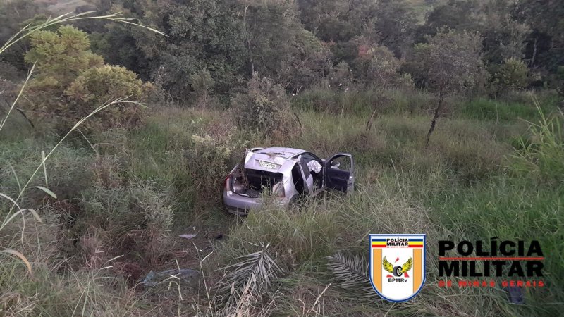 Acidente na MG-235: Condutor socorrido após saída de pista em São Gotardo